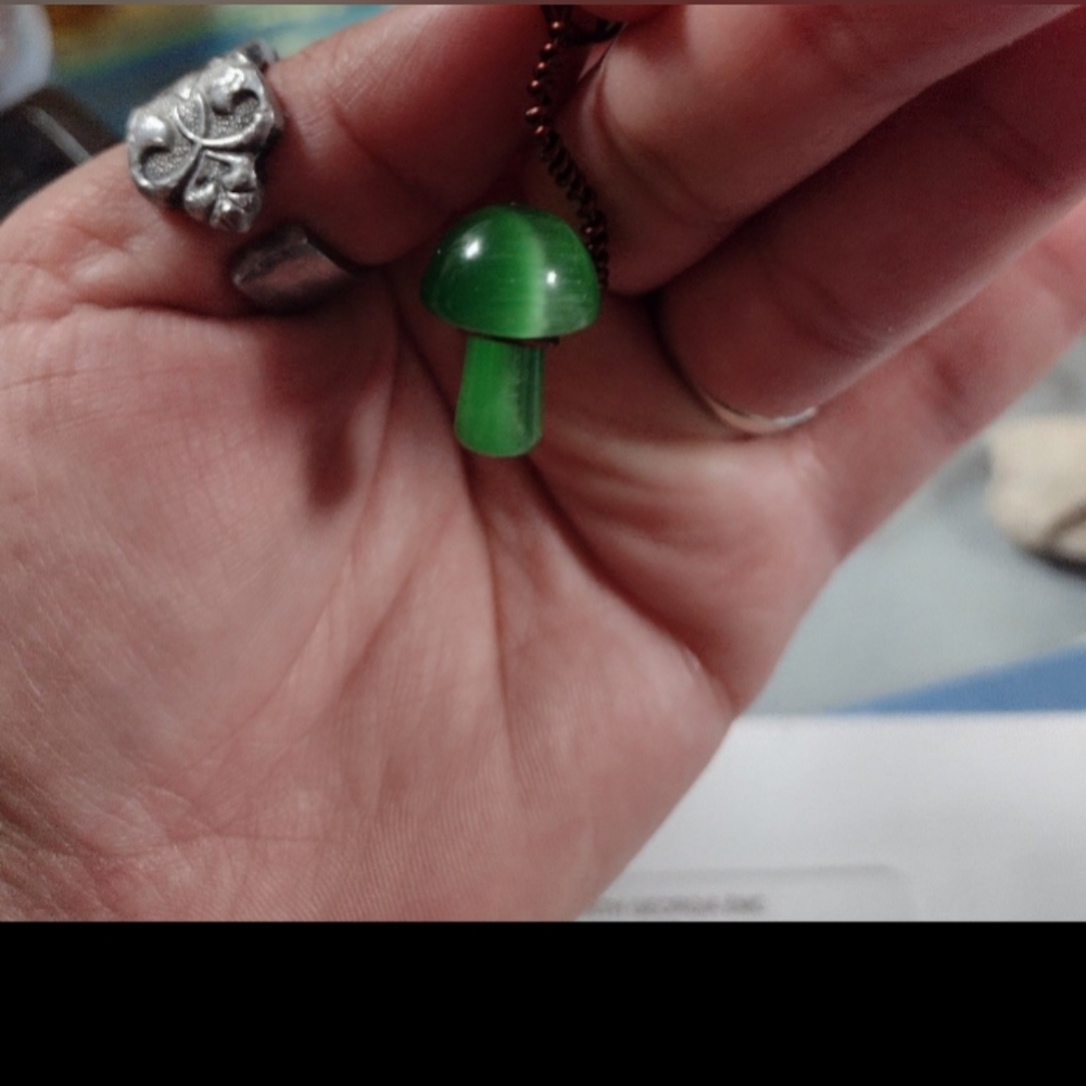 Aventurine wire wrapped crystal pendant
